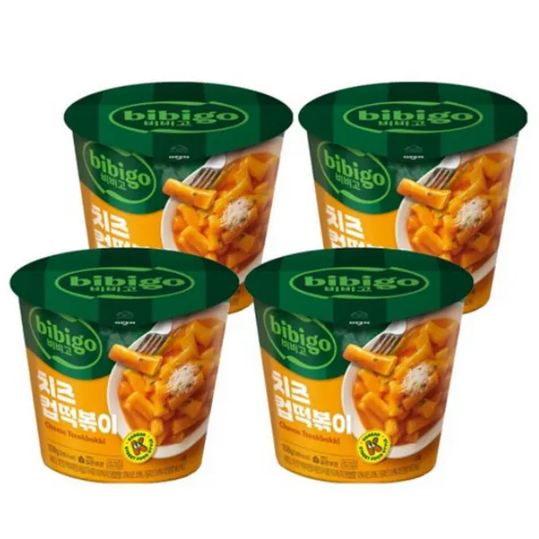 bibigo Cheese Cup Tteokbokki 108g*4cups