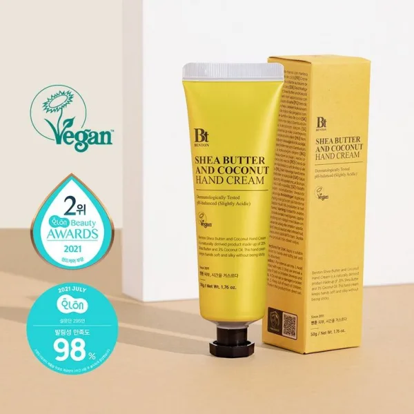 BENTON Shea Butter and Coconut Hand Cream 50g