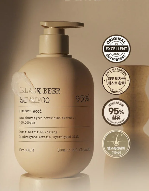 BY_OUR Black Beer East Shampoo 95% Amber Wood 500ml