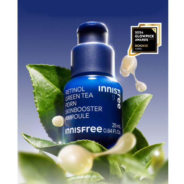 innisfree Retinol Green Tea PDRN Skin Booster Ampoule 25ml/40ml