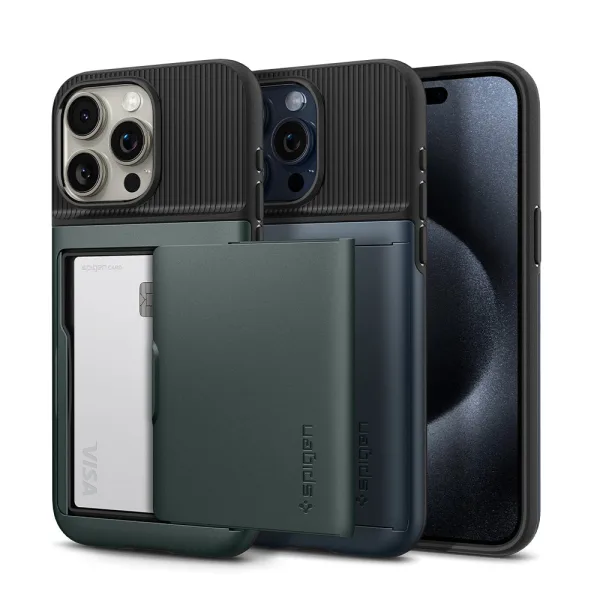 spigen iPhone 15 Pro Case Slim Armor CS - Metal Slate