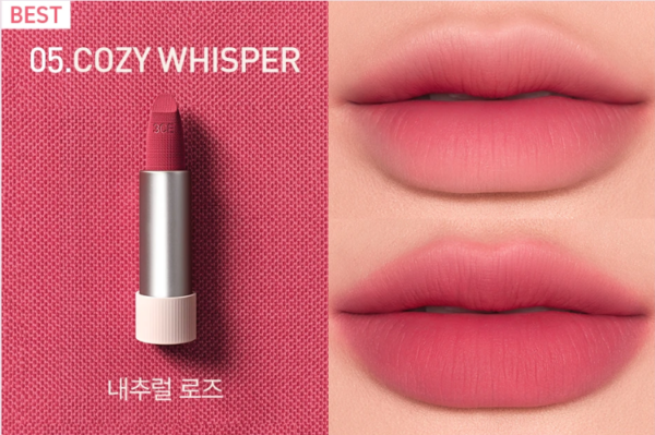 3CE Cashmere Hug Lipstick 3.5g - 05 Cozy Whisper