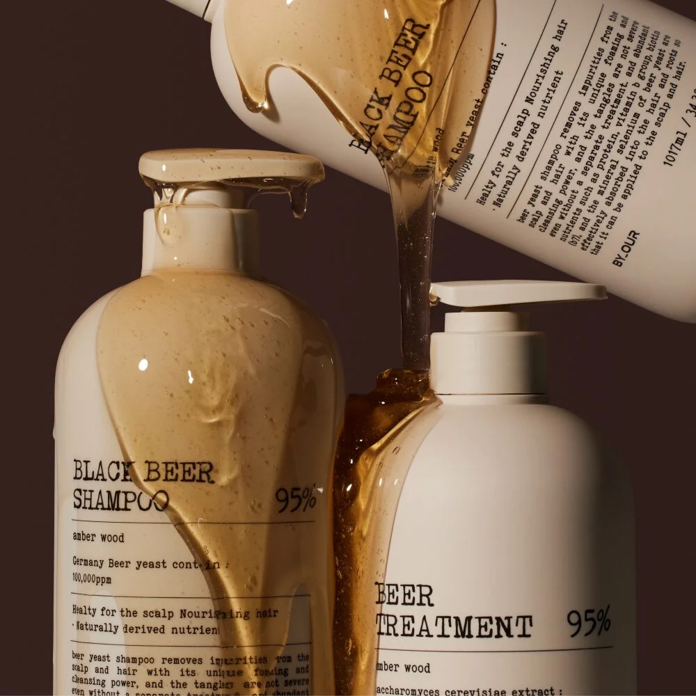 BY_OUR Black Beer 95% Shampoo 1017ml - Image 3