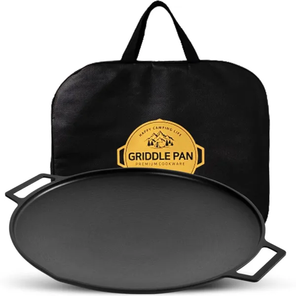 Sisem Cast Iron Meat Grill Pan Induction Griddle Pan