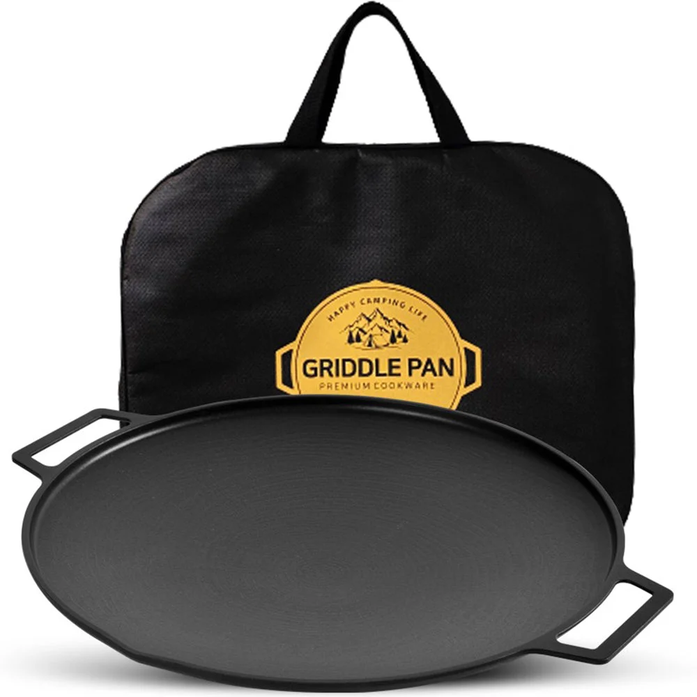 Sisem Cast Iron Meat Grill Pan Induction Griddle Pan