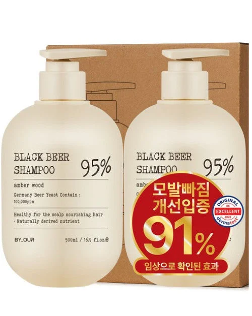 BY_OUR Black Beer East Shampoo 95% Amber Wood 500ml - Image 3