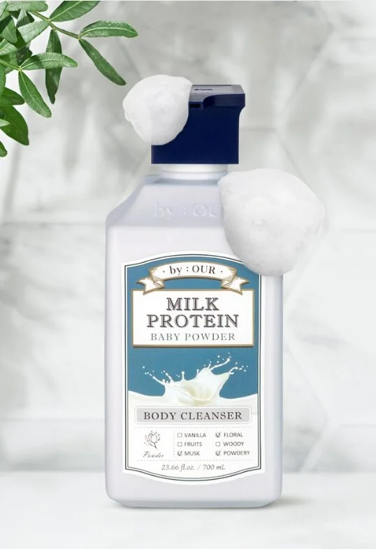BY_OUR Milk Protein Baby Powder Body Cleanser 700ml - Image 2