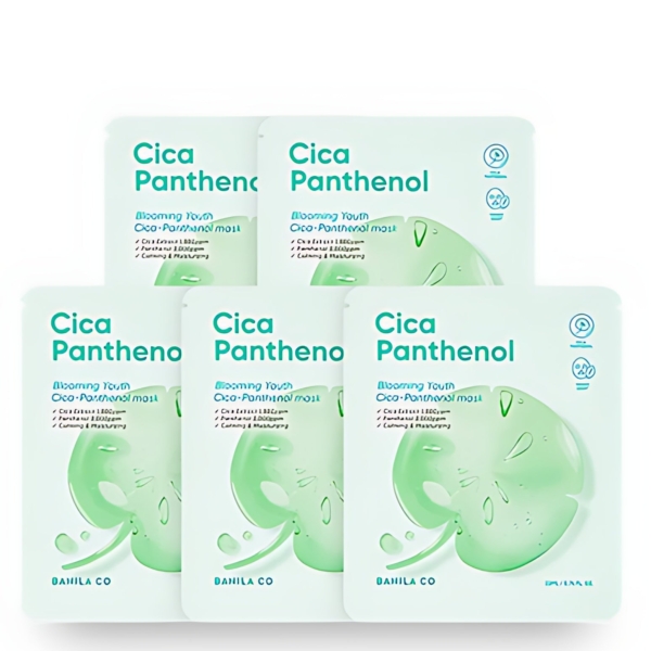 BANILA CO Blooming Youth Cica Panthenol Mask 22ml*5pack