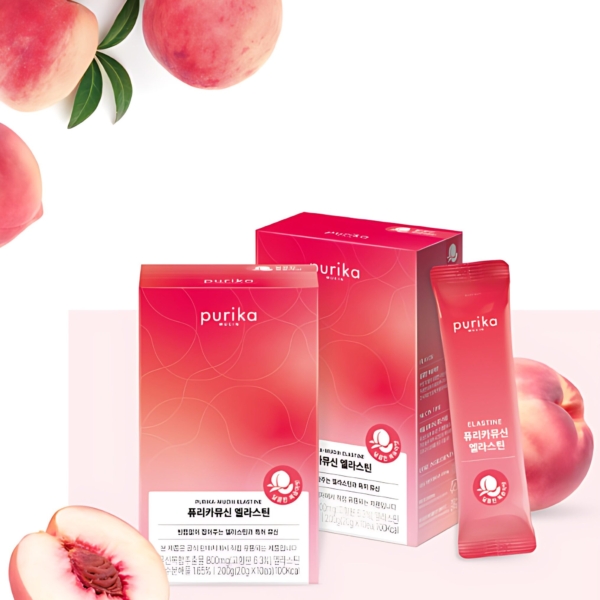 PURIKA MUCIN Elastin Sweet Peach Flavor 20g*10pack