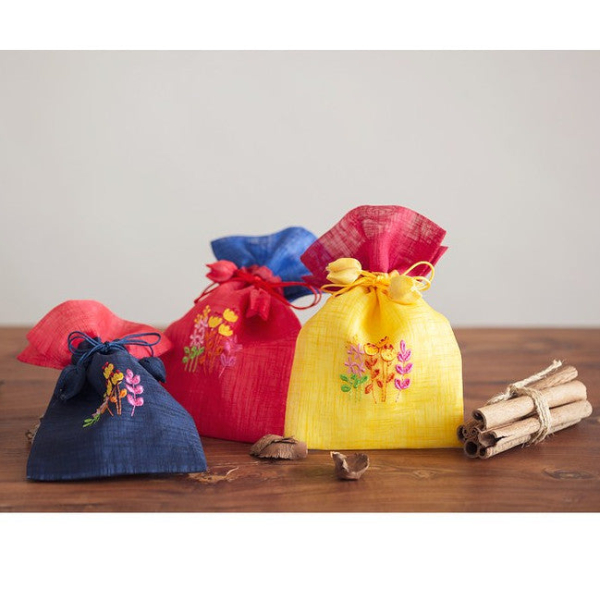 Hayul High-quality Ramie Kid's Lucky Bag Hanbok Accessories-Two Tone Embroidery (Small)