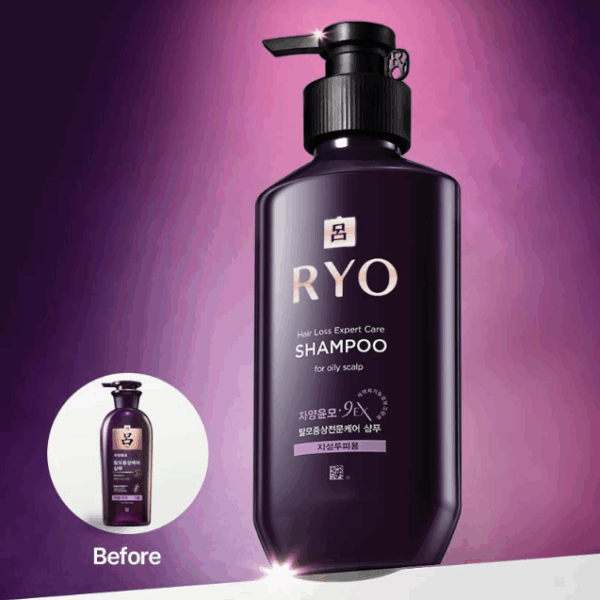 RYO Hair Loss Expert Care Shampoo 400ml for Oily, Dry, Sensitive Scalp
