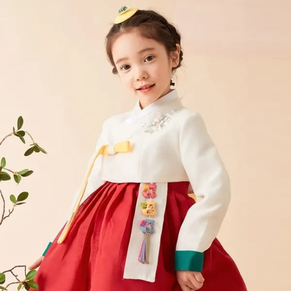 Kiztt Yeonhong Girls' Hanbok