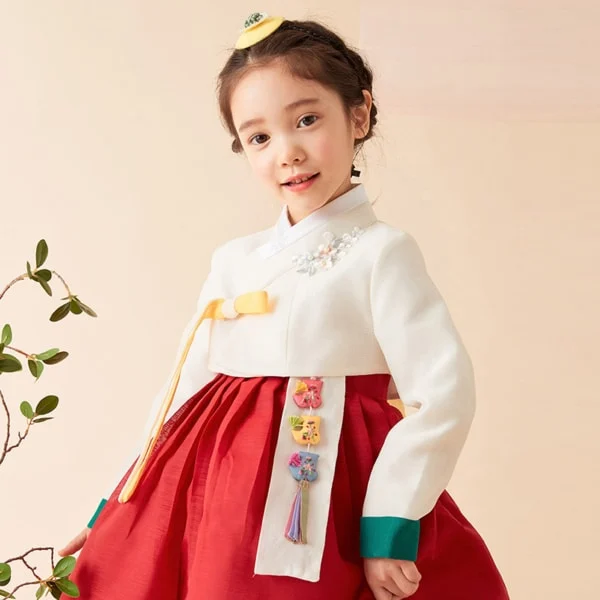 Kiztt Yeonhong Girls' Hanbok