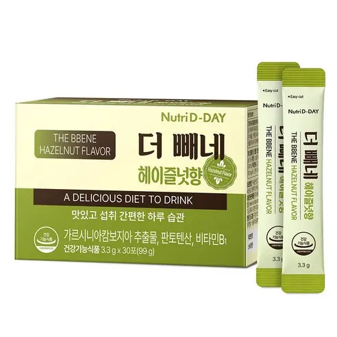 NutriD-DAY The Bbene Diet Food Hazelnut Flavor 3.3g*30sticks 99g