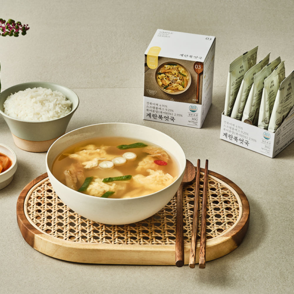 Dried Pollack & Egg Soup Blocks – Instant Korean Comfort(Hangover) Soup (5 Servings)
