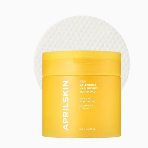 APRILSKIN Real Calendula Hyaluronic Toner Pad 140g 60EA