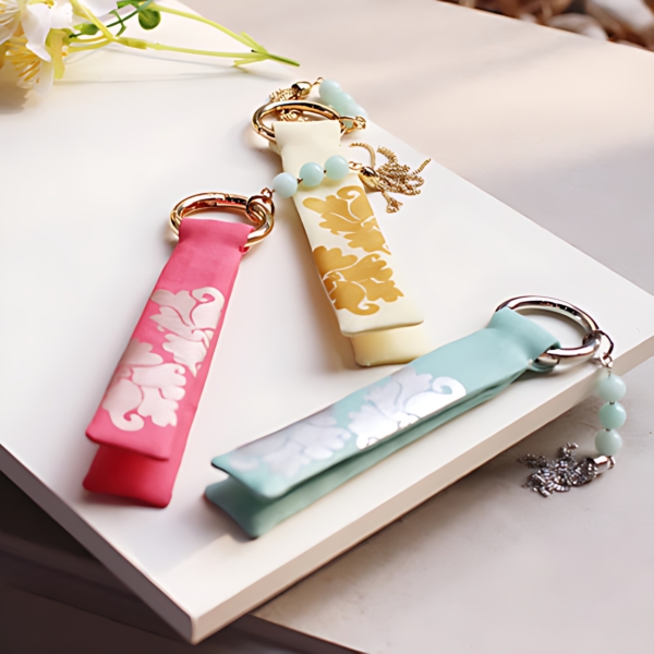 K-Heritage Peony Pattern Key Ring