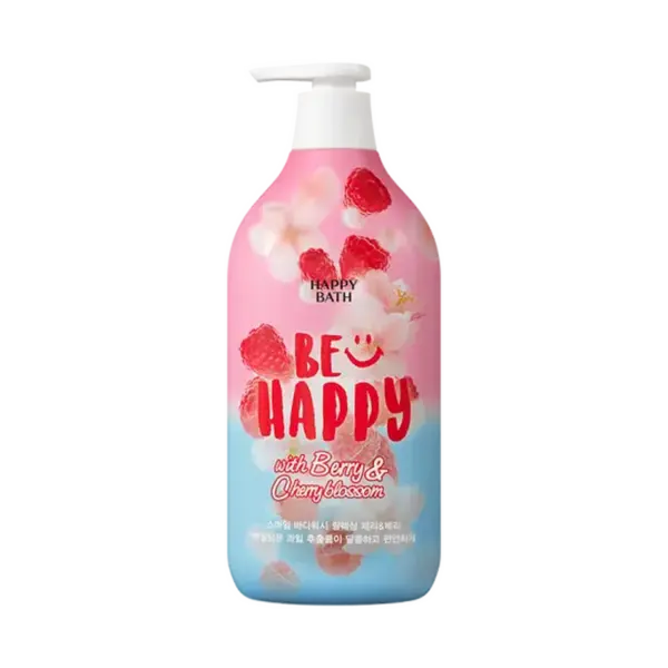 HAPPY BATH Be Happy with Berry & Cherry Blossom Smile Body Wash 900g