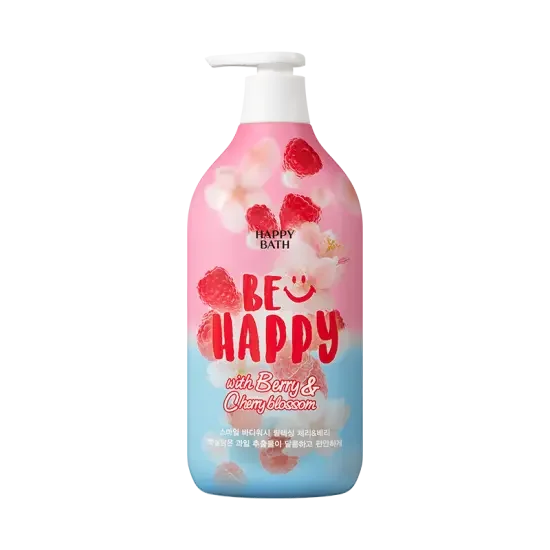 HAPPY BATH Be Happy with Berry & Cherry Blossom Smile Body Wash 900g
