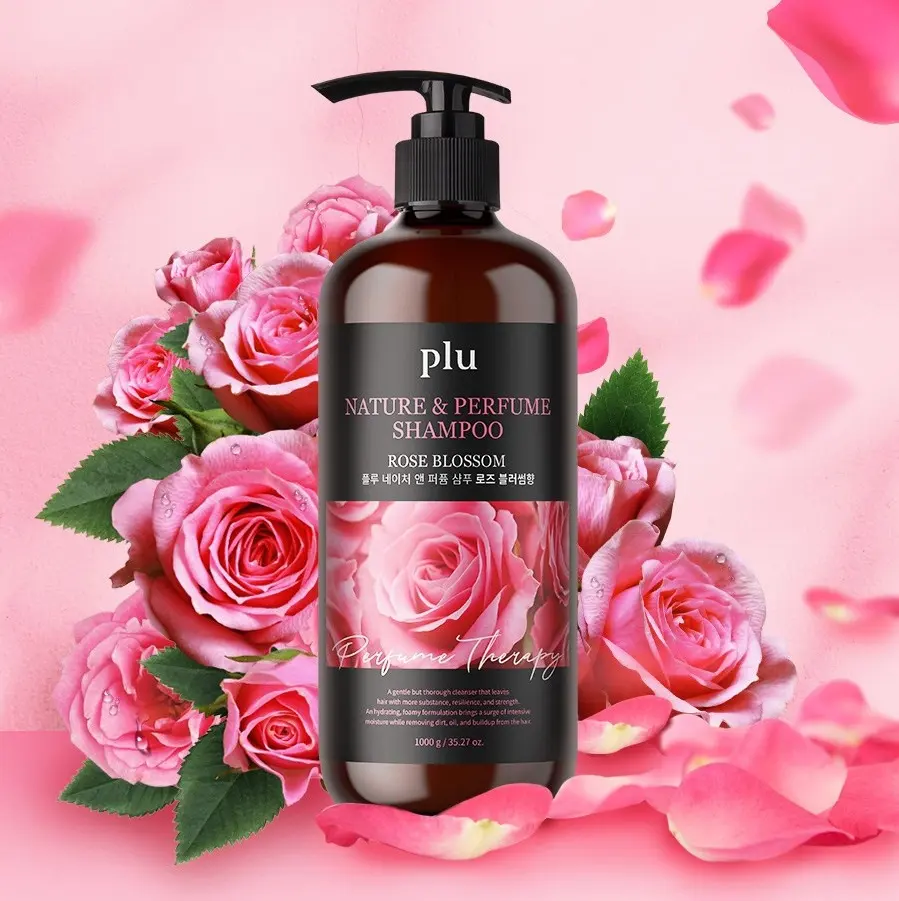 plu Nature and Perfume Shampoo 1000ml Rose Blossom