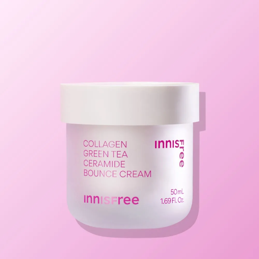innisfree Collagen Green Tea Ceramide Bounce Cream 50ml - Image 3