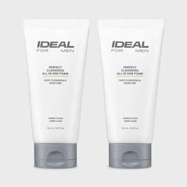 ideal FOR MEN Perfect Cleansing All In One Foam 150ml+150ml