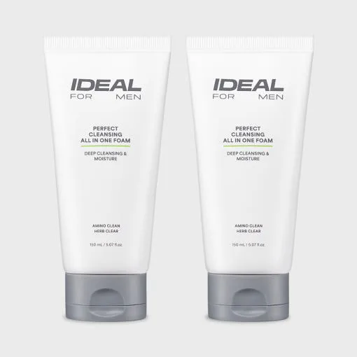 ideal FOR MEN Perfect Cleansing All In One Foam 150ml+150ml