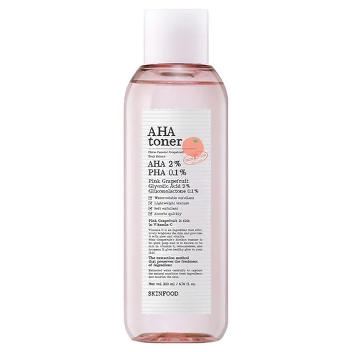 SKINFOOD Pink Grapefruit AHA Toner 200ml