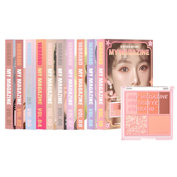 16 brand My Magazine Shadow Palette - EmpressKorea