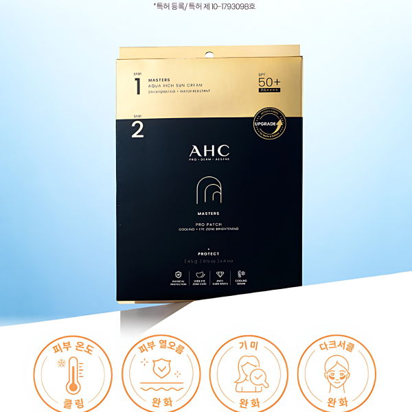 AHC Masters Pro Patch 8g Suncream SPF50+ PA++++ 1.5ml 4pack
