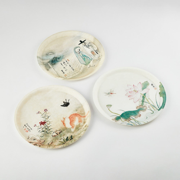 K-Heritage Korean Painting Round Tray