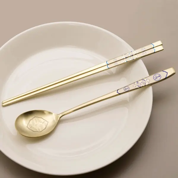 Table art king Titanium Spoon and Chopsticks