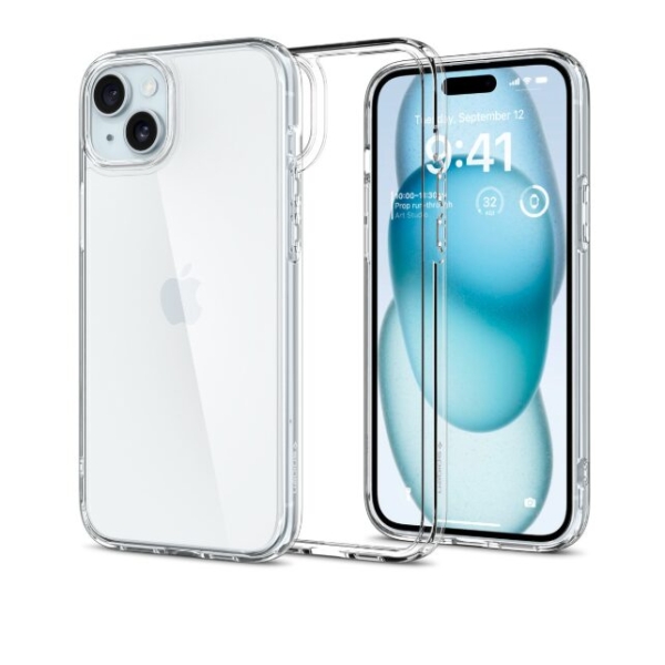 spigen iPhone 15 Case Ultra Hybrid - Crystal Clear