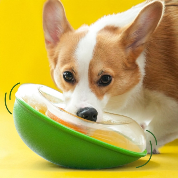 Paw Quest Avocado Ottogi Spill-Proof Nosework Dog Treat Toy