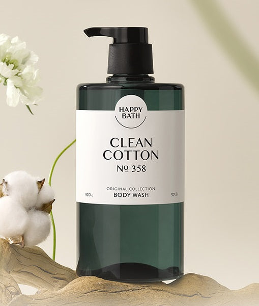 HAPPY BATH Original Collection No 358 Clean Cotton Body Wash 910g