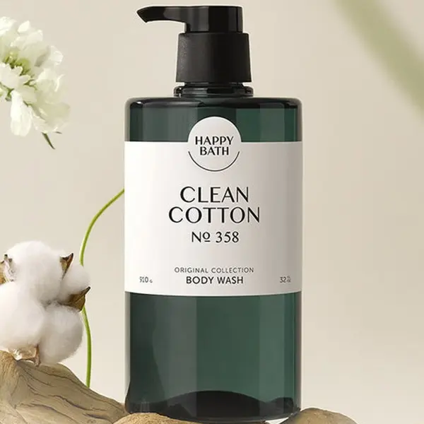 HAPPY BATH Original Collection No 358 Clean Cotton Body Wash 910g
