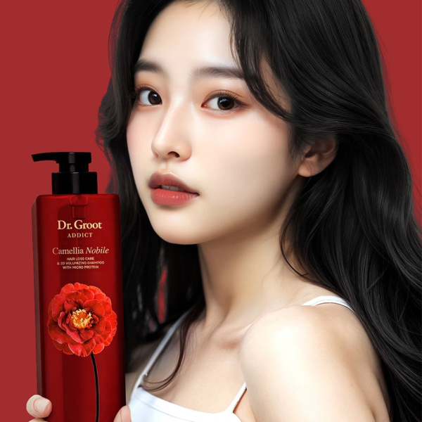 Dr. Groot Addict Camellia Nobile Hair Loss Care & 3D Volumizing Shampoo with Micro Protein 680ml