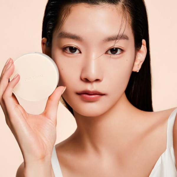 the SAEM Cover Perfection Concealer Cushion 12g + Refill 12g SPF50+ PA++++