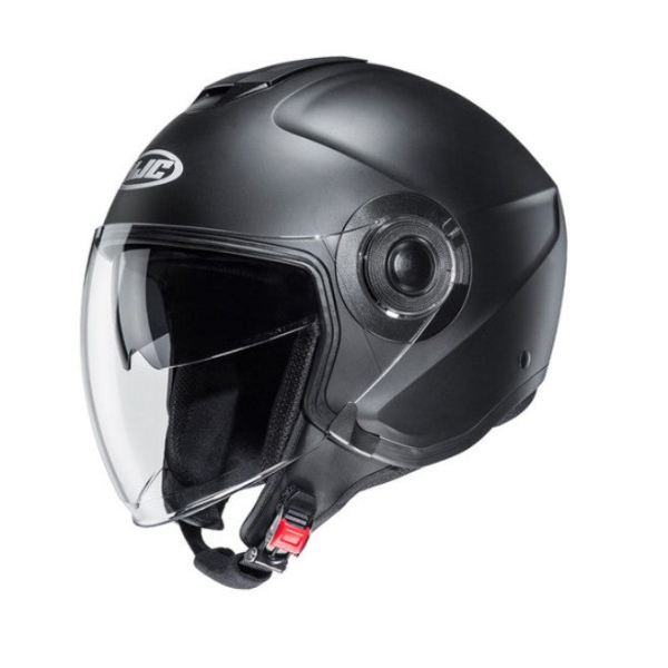 HJC I40 Sun Visor Open Face Motorcycle Helmet Matte Black