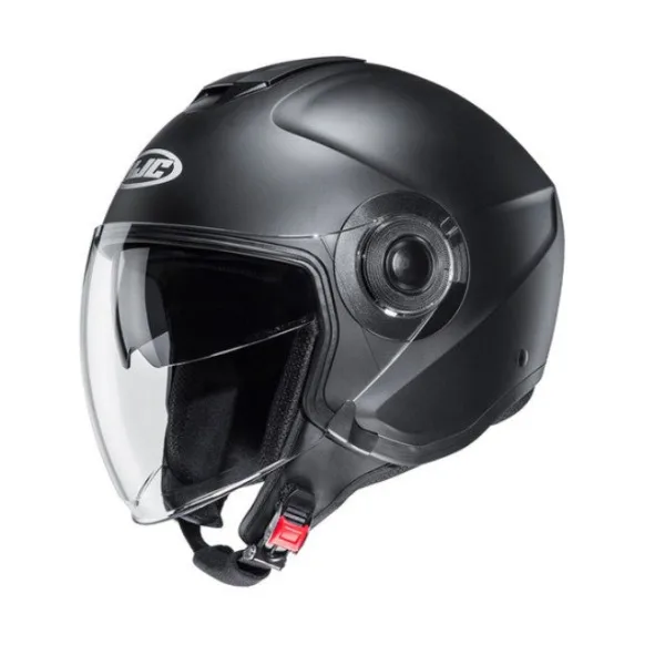 HJC I40 Sun Visor Open Face Motorcycle Helmet Matte Black