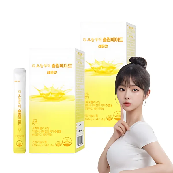 Slimade Lemon Flavor 120g × 2, 15stick+15stick