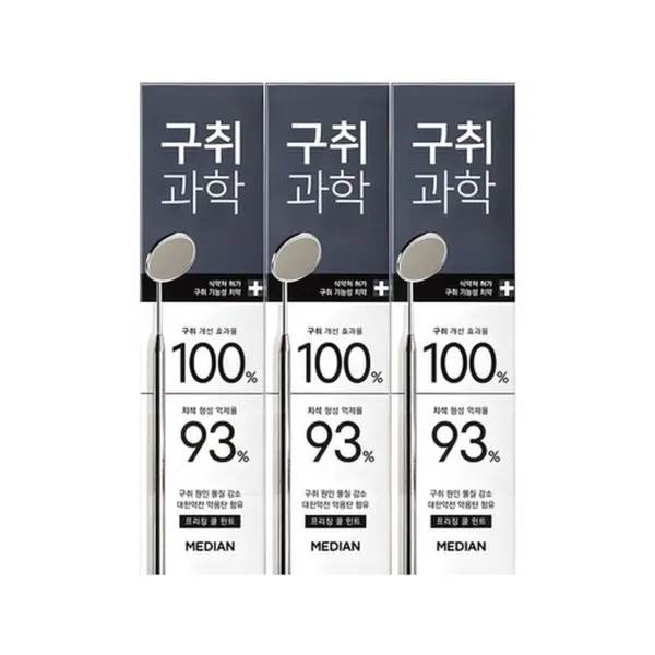 Median Halitosis Science Toothpaste Freezing Cool Mint 120g x 3ea