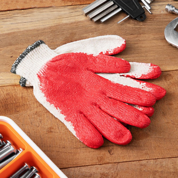 Tamsaa Half-Coated Cotton Gloves 10set