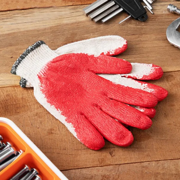 Tamsaa Half-Coated Cotton Gloves 10set
