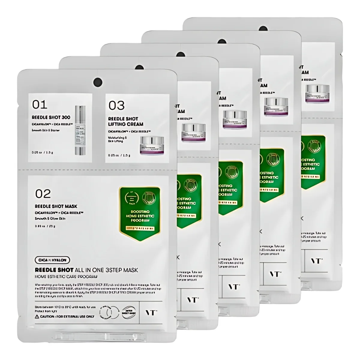 VT COSMETICS REEDLE SHOT All in One 3Step Mask * 5pack