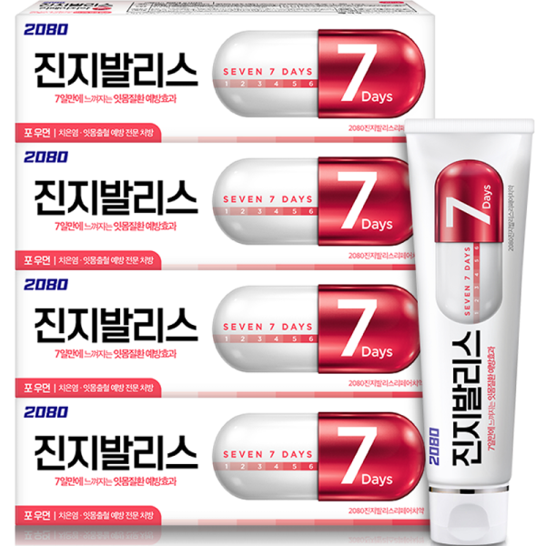 2080 Gingivalis Repair Sensitive Gums Toothpaste 100g 4ea - EmpressKorea