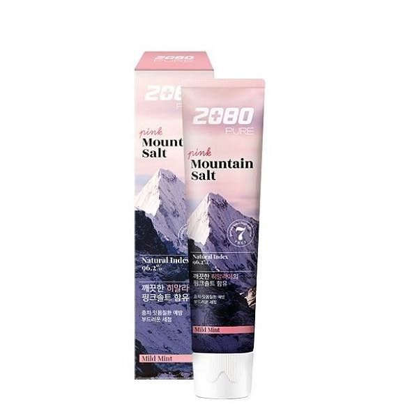 2080 PURE Pink Mountain Salt Toothpaste 120g 6pcs - EmpressKorea