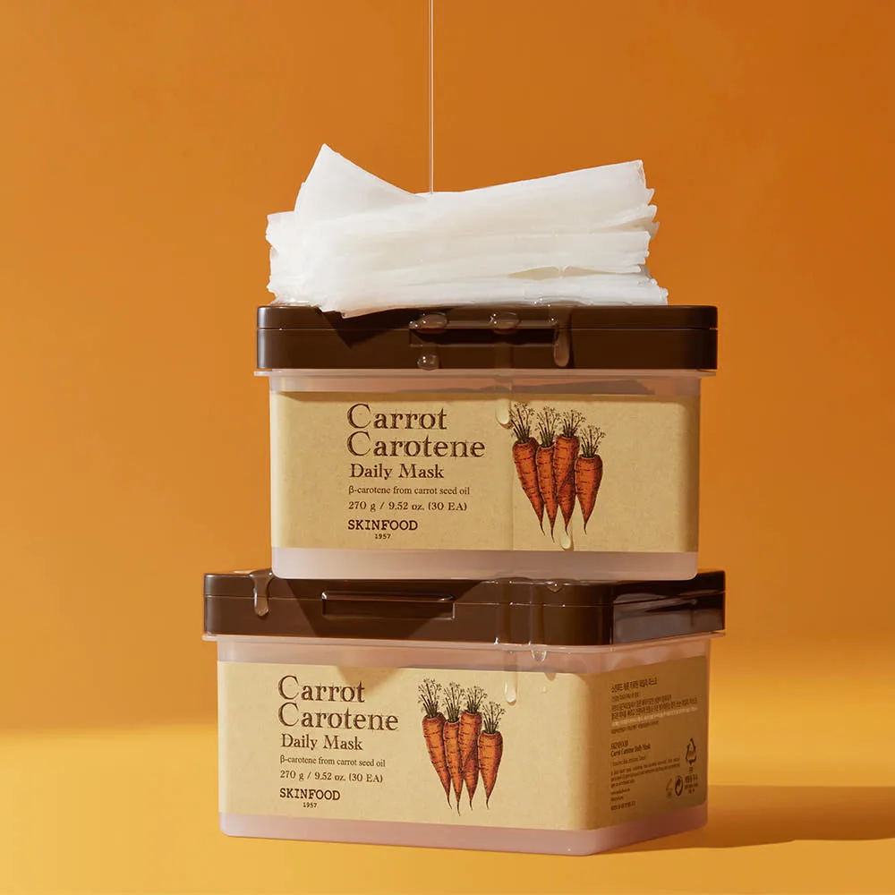 SKINFOOD Carrot Carotene Daily Mask Sheet 270g 30pcs - Image 2
