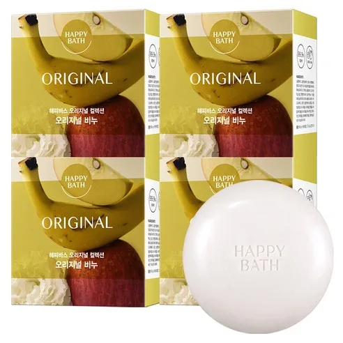 HAPPY BATH Original Collection No 046 Original Bar Soap 90g x 4ea