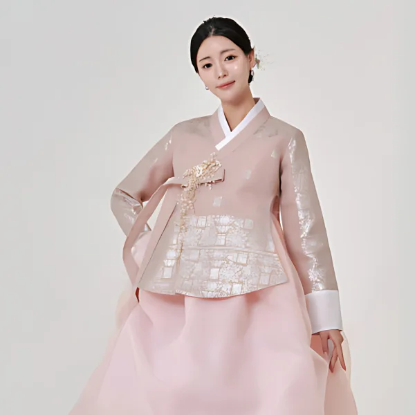 Minhanbok No.401 Women's Hanbok - Beige